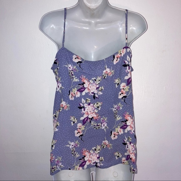Express Floral Sleeveless Wrap Top XL - Picture 4 of 4